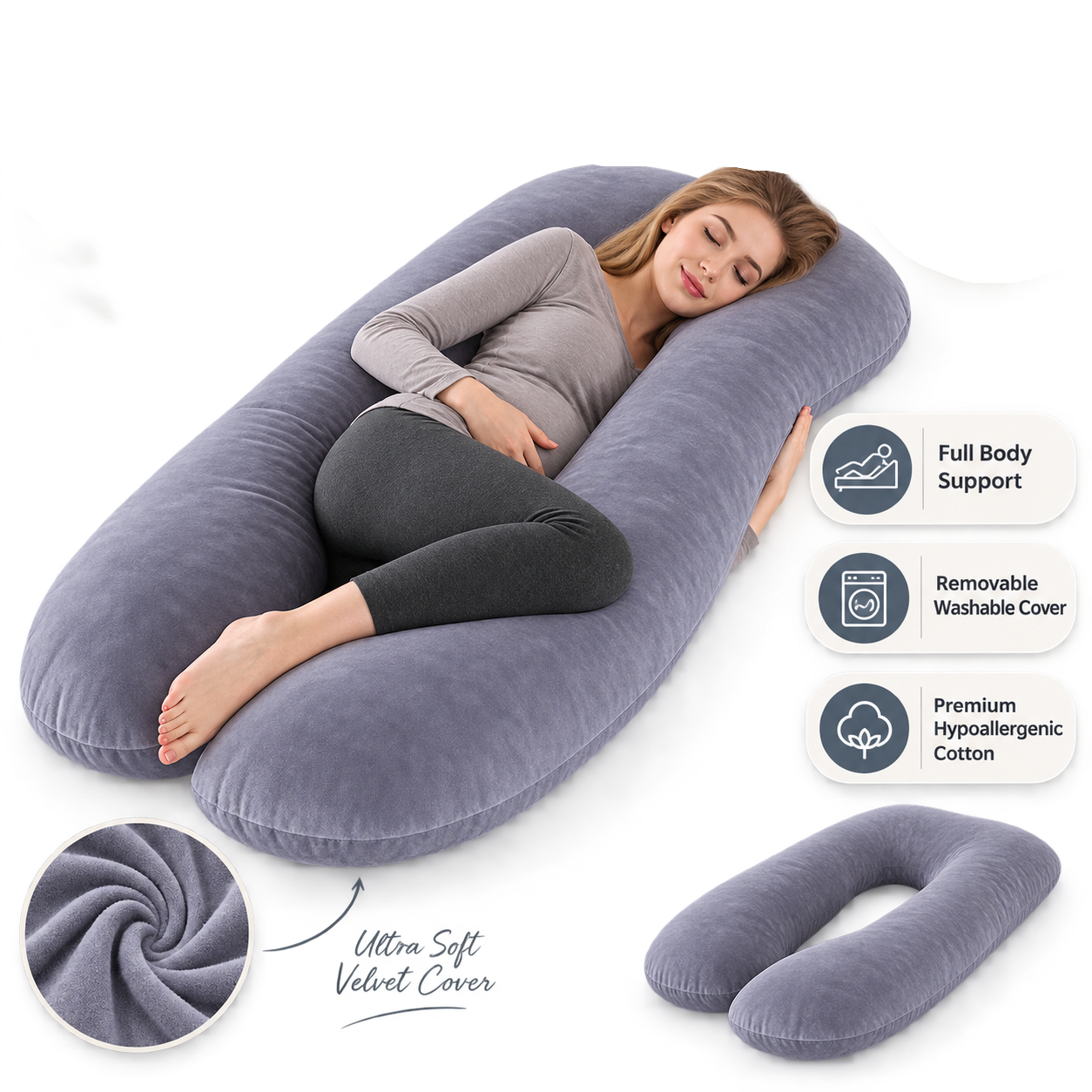 Nestly™ - Multifunctional U shaped Pillow